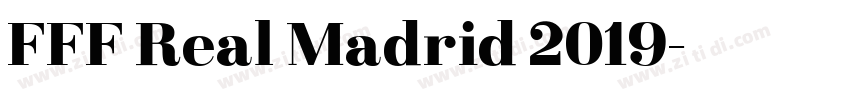 FFF Real Madrid 2019字体转换